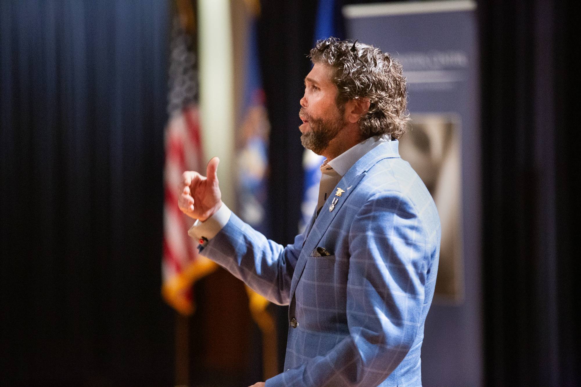 man speaking